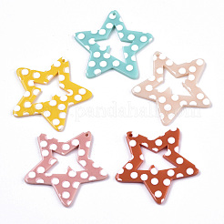 Непрозрачные печатные акриловые подвески MACR-N011-007