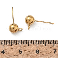 Componenti per orecchini a bottone in acciaio inossidabile 304&nbsp;STAS-P448-11A-G