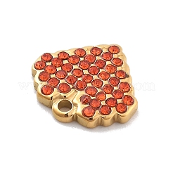 Подвески из нержавеющей стали 304 со стразами STAS-M092-06G-04