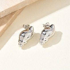 Boucles d'oreilles en laiton pour femmes&nbsp;EJEW-A167-02E-P
