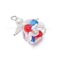 Подвески из стеклянных жемчужных бусин PALLOY-MZ00619-02