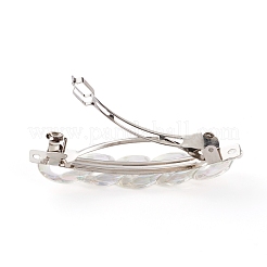 Barrette à cheveux en fer plaqué platine&nbsp;PHAR-JH00070-02