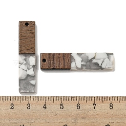 Pendentifs en résine et bois de noyer&nbsp;FIND-B042-20D