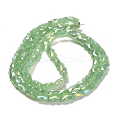 Hebras de cuentas de vidrio con placa de color ab&nbsp;EGLA-P051-06B-C07