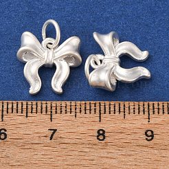 Изящные серебряные подвески-бантики STER-A047-03MS