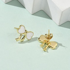 Серьги-гвоздики из латуни EJEW-F383-01G