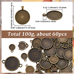 1 sachet de cabochons pour pendentifs en alliage&nbsp;FIND-SC0023-79A-02