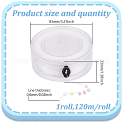 Нейлоновая нить для изготовления жемчужных украшений OCOR-WH0082-250C