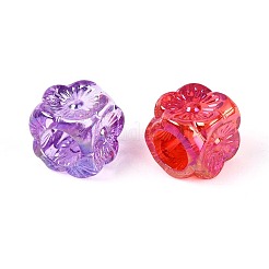 УФ-покрытие прозрачные акриловые европейские бусины&nbsp;TACR-T029-07M