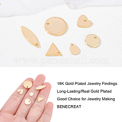 60pcs 6 pendentifs en laiton de style&nbsp;KK-BC0002-08G