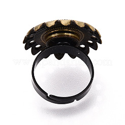 Основание чашки из цветочного сплава и железного безеля с вращающимся подносом&nbsp;MAK-T012-08AB