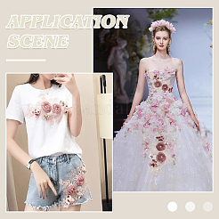 Цветок полиэстер с вышивкой из смолы орнамент аксессуары&nbsp;DIY-WH0671-052