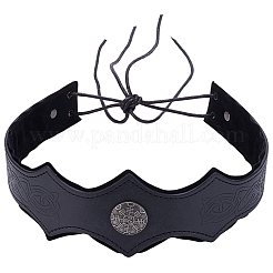 Stirnbänder aus PU-Leder und Legierung&nbsp;OHAR-WH20009-02B-03