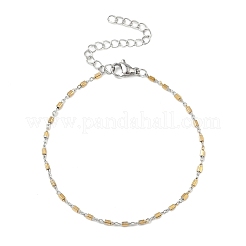 Armbänder mit quaderförmigen Gliederketten aus Edelstahl 304 für Damen&nbsp;BJEW-G790-04GP