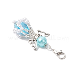 Ангел ручной работы стеклянные бусины с жемчугом подвески украшения HJEW-JM03403