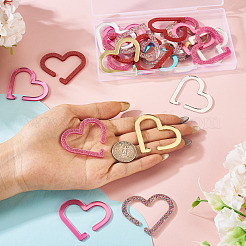 24 шт. 6-х цветные акриловые подвески для бокалов для вина&nbsp;AJEW-TA0002-84