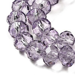 Brins de perles de verre de peinture de cuisson transparente&nbsp;DGLA-A034-T8mm-D07