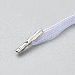 ノートブックバンド  鉄コードの端が付いたナイロン弾性コード  ホワイト  225x5x1mm&nbsp;AJEW-WH0504-88B-01