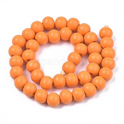 Brins de perles en bois naturel peint&nbsp;WOOD-S053-54I
