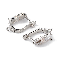 Серьги-кольца из латуни ZIRC-L097-055P