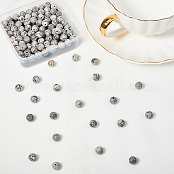 Натуральный камень-карта / камень пикассо / нити из бисера пикассо&nbsp;G-OC0001-04