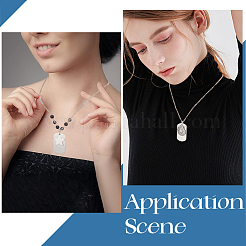 201 нержавеющая сталь штампованные пустые бирки подвески STAS-SC0008-97P-02