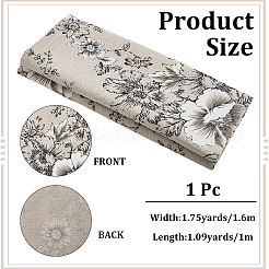 1м прямоугольная хлопчатобумажная льняная ткань&nbsp;DIY-CY0002-18B