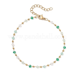 Armbänder aus Glasperlen-Gliederketten für Damen&nbsp;BJEW-JB12977