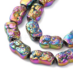 Гальванические нити из синтетических немагнитных гематитовых бусин G-F767-03E