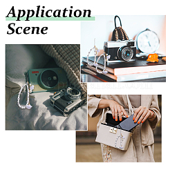 3шт. 3-х цветные стеклянные ремешки для мобильных телефонов HJEW-FH0001-79