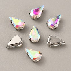 Tropfenförmiger Strass zum Aufnähen&nbsp;FIND-WH0128-94A