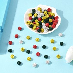 Рождественская тематика паве диско-шар бусины RB-L037-03