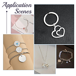 20 шт. 925 разъемных соединительных кольца из стерлингового серебра STER-BBC0001-33B