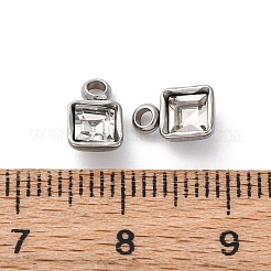 Подвески из нержавеющей стали 304 со стразами&nbsp;STAS-B090-02P-09