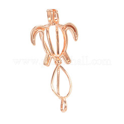 Полые латунные бусины X-KK-K124-09KCG-NR