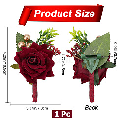 1шт шелковая брошь&nbsp;AJEW-DJ0001-02