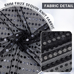 Полиэстеровая ткань с пайетками&nbsp;DIY-WH20002-175C