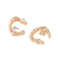 Подвески из латуни с прозрачным стеклом&nbsp;KK-N254-55G