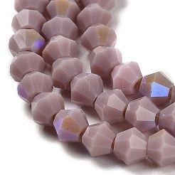 Opake einfarbige Nachahmung Jade Glasperlen Stränge&nbsp;LS-EGLA-A039-P4mm-L13