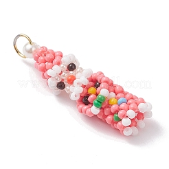 Пасхальные подвески-гномы из стеклянного бисера&nbsp;PALLOY-MZ01037