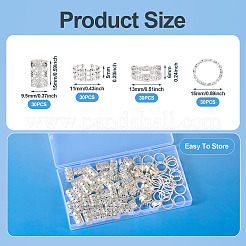 120 шт. 4 стиля железные дреды бусины украшение для волос&nbsp;FIND-TA0005-09S