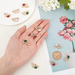 12шт 3 цвета стеклянные подвески&nbsp;GLAA-SC0001-36