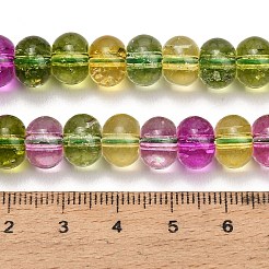Colliers de perles de verre teintées imitant les pierres précieuses&nbsp;GL-Z001-03B-04