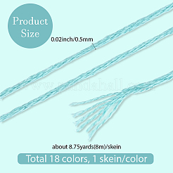 6-lagiges Polyester-Stickgarn&nbsp;OCOR-WH20074-01B-01
