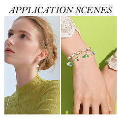 40 шт. 8 стиля подвески-цветы из натуральных смешанных драгоценных камней&nbsp;PALLOY-TA00291