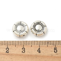 Сплавочные овальные бусины тибетского стиля  TIBE-P003-25AS