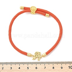 Bracelets réglables en nylon&nbsp;X-BJEW-C096-01G-18