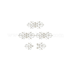 4 шт. застежки-застежки со стразами из цинкового сплава FIND-FG0003-45B