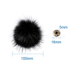 Weicher Pom Pom Nähen Druckknöpfe Zubehör&nbsp;SNAP-TA0001-01G