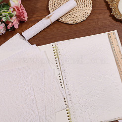20枚 4種類のくり抜きクラフト紙  長方形  ホワイト  296x209x0.1mm  5個/スタイル&nbsp;DIY-WH0349-602